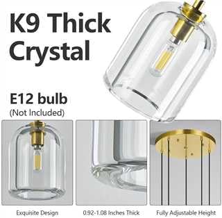 💡✨ 5-Light Modern Pendant Chandelier 🏡🤍 Elegant Ceiling Glow 🌙