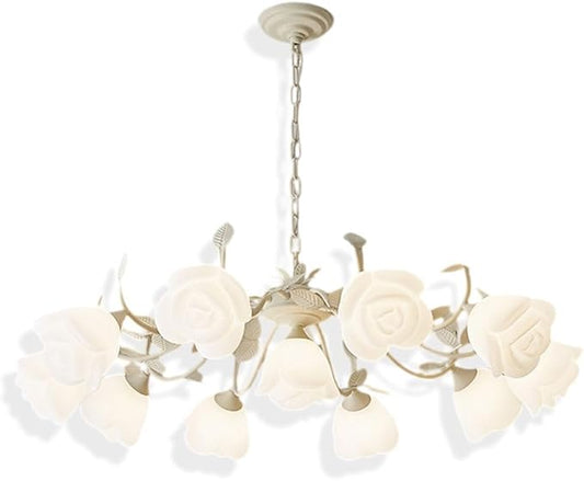 🤍✨ Farmhouse Crystal Chandelier 💡🏡 Rustic Elegance Glow 🌙