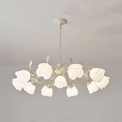 🤍✨ Farmhouse Crystal Chandelier 💡🏡 Rustic Elegance Glow 🌙