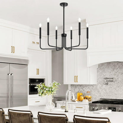 🤎✨ Farmhouse Wagon Wheel Chandelier 🕯️💡 Rustic Ceiling Light 🌾