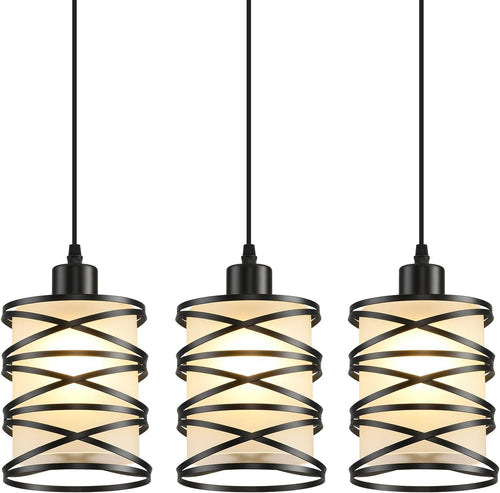 🌟💡 Modern Glass Pendant Light ✨🏡 Elegant Hanging Lamp 🌙🤍