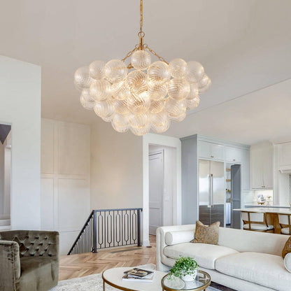 🌟✨ Modern Swirl Chandelier 💡🏡 Luxury Ceiling Glow 🤍