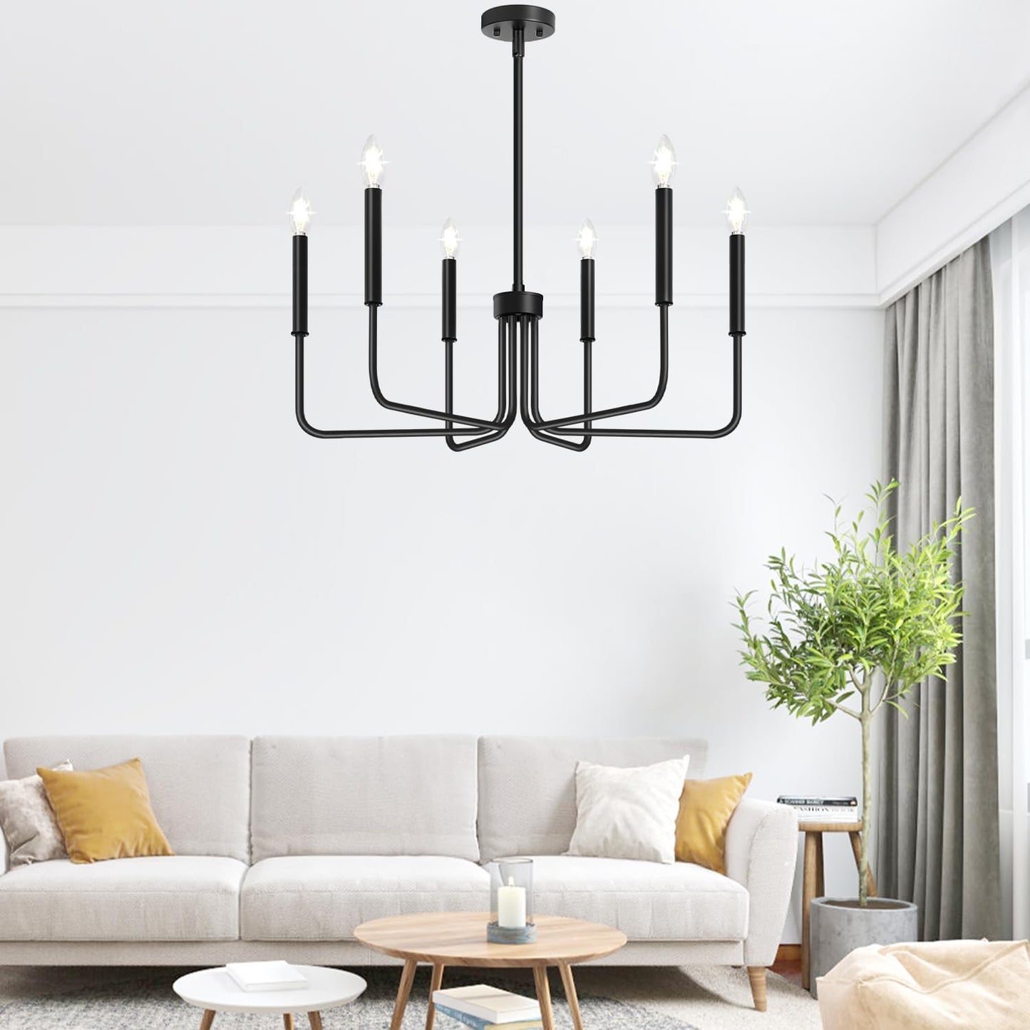 🤎✨ Farmhouse Wagon Wheel Chandelier 🕯️💡 Rustic Ceiling Light 🌾