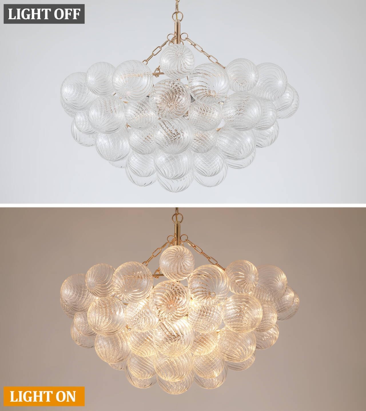🌟✨ Modern Swirl Chandelier 💡🏡 Luxury Ceiling Glow 🤍