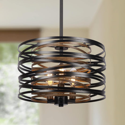🤎🏡 Farmhouse Lantern Chandelier ✨💡 Rustic Ceiling Glow 🌾