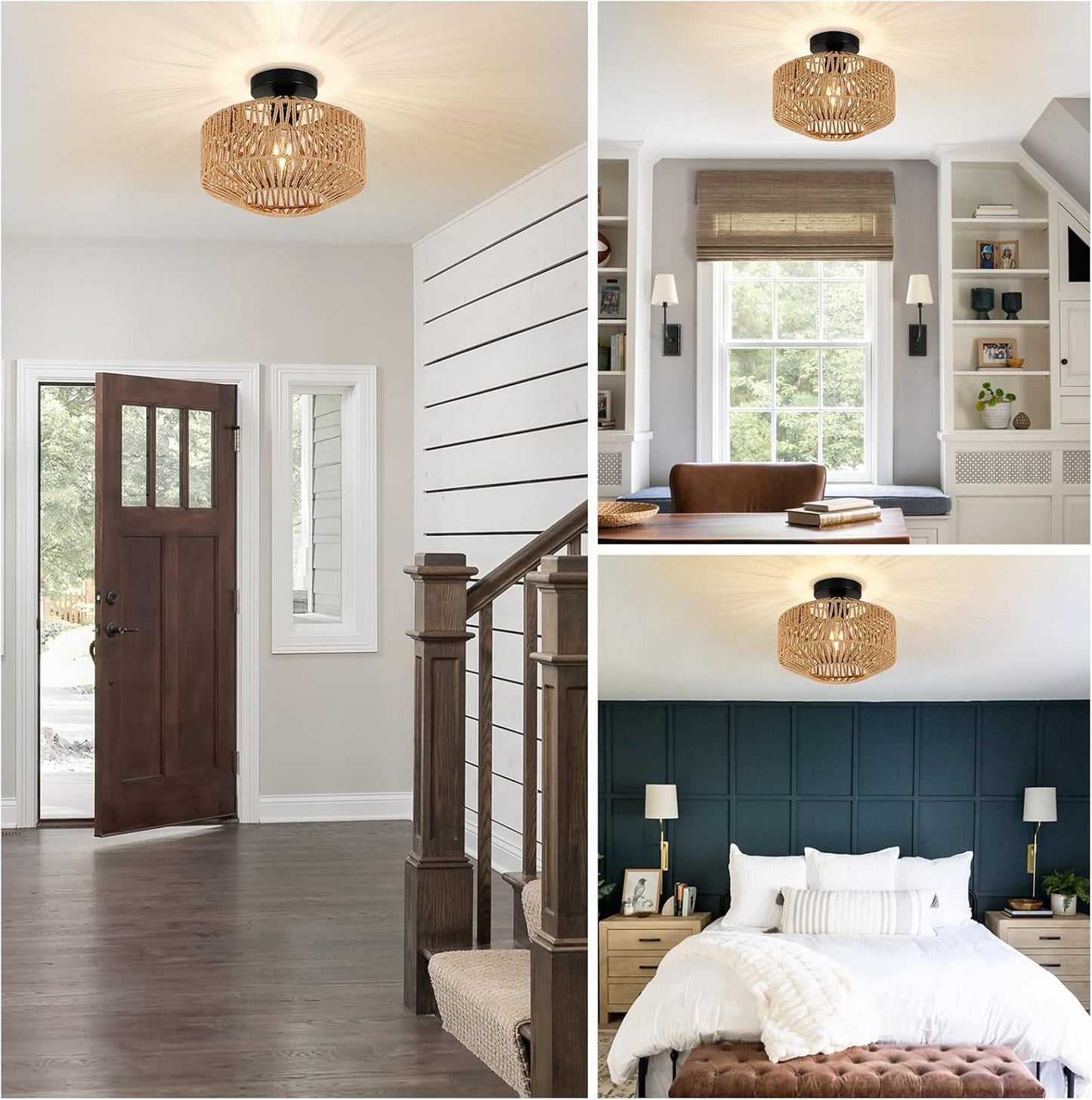 ✨Modern Crystal Chandelier 🌟 Dimmable Entryway Light 💡 Glam Decor