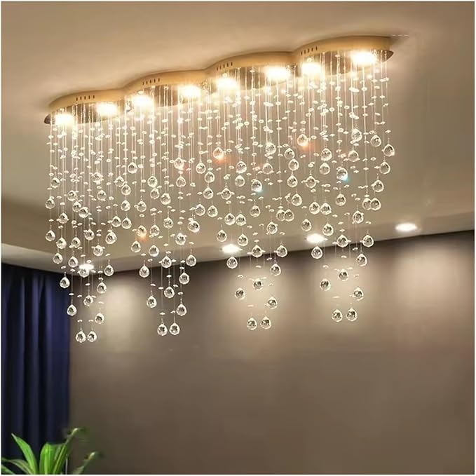 💎✨ Crystal Pendant Chandelier 🏡💡 Luxury Sparkle Glow 🌙🤍