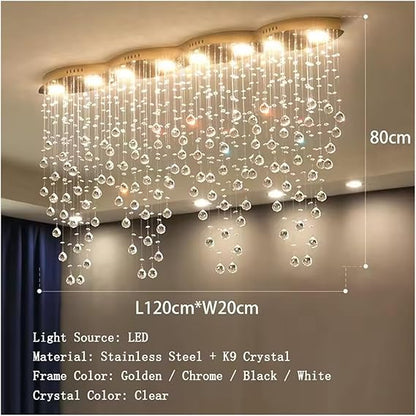 💎✨ Crystal Pendant Chandelier 🏡💡 Luxury Sparkle Glow 🌙🤍