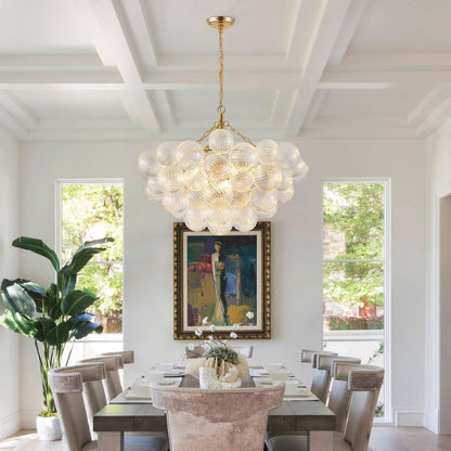 🌟✨ Modern Swirl Chandelier 💡🏡 Luxury Ceiling Glow 🤍