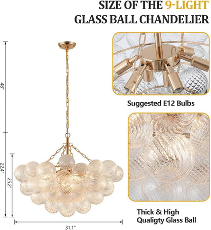 🌟✨ Modern Swirl Chandelier 💡🏡 Luxury Ceiling Glow 🤍