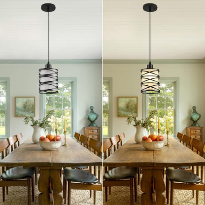 🌟💡 Modern Glass Pendant Light ✨🏡 Elegant Hanging Lamp 🌙🤍