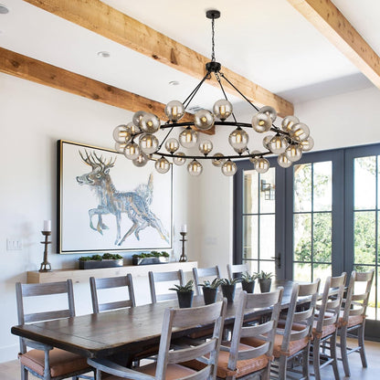 💡✨ Modern Glass Pendant Light 🏡🤍 Elegant Ceiling Glow 🌙